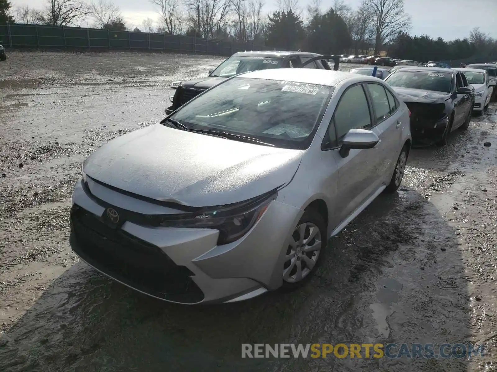 2 Photograph of a damaged car JTDEPRAE5LJ083889 TOYOTA COROLLA 2020