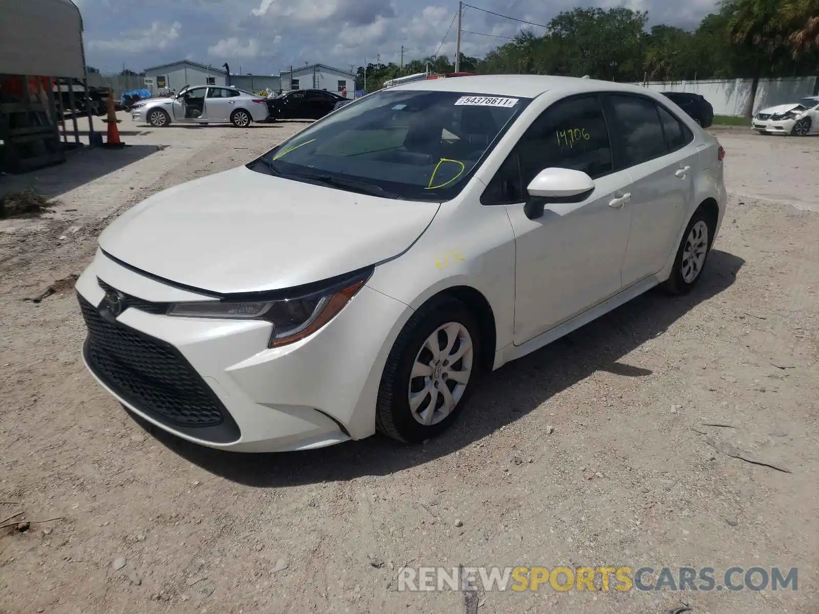 2 Photograph of a damaged car JTDEPRAE5LJ084170 TOYOTA COROLLA 2020