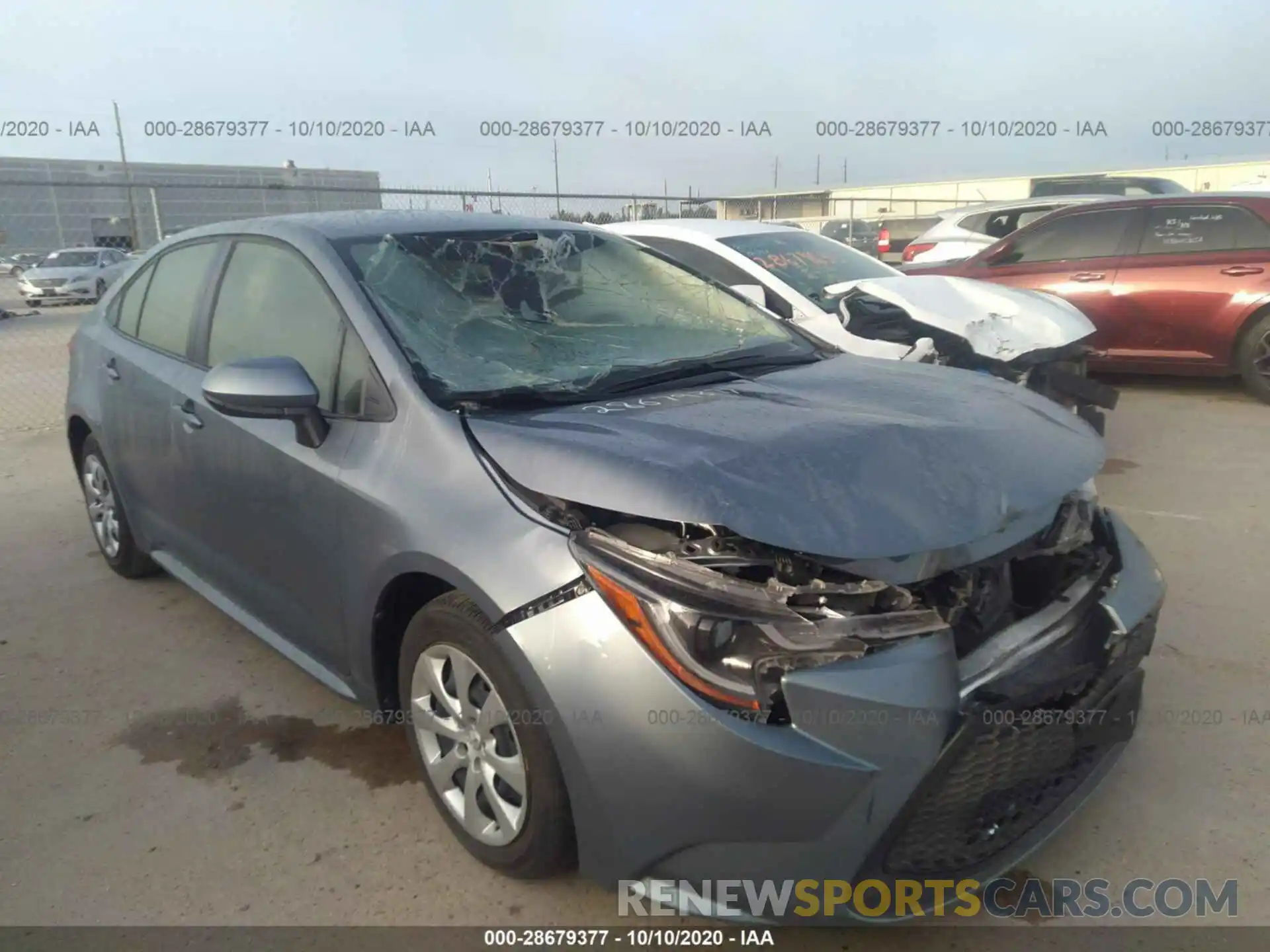 1 Photograph of a damaged car JTDEPRAE5LJ084279 TOYOTA COROLLA 2020