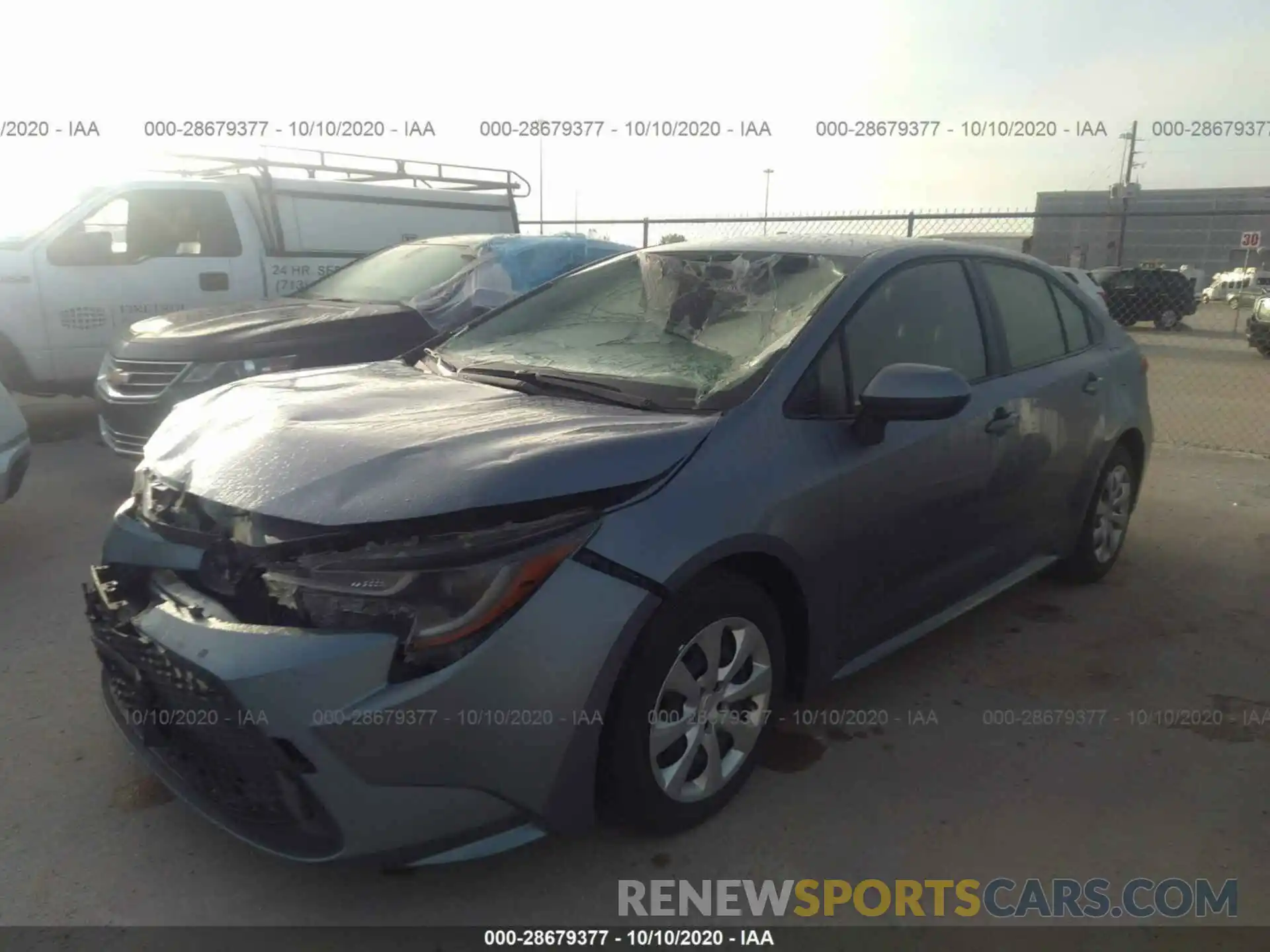 2 Photograph of a damaged car JTDEPRAE5LJ084279 TOYOTA COROLLA 2020