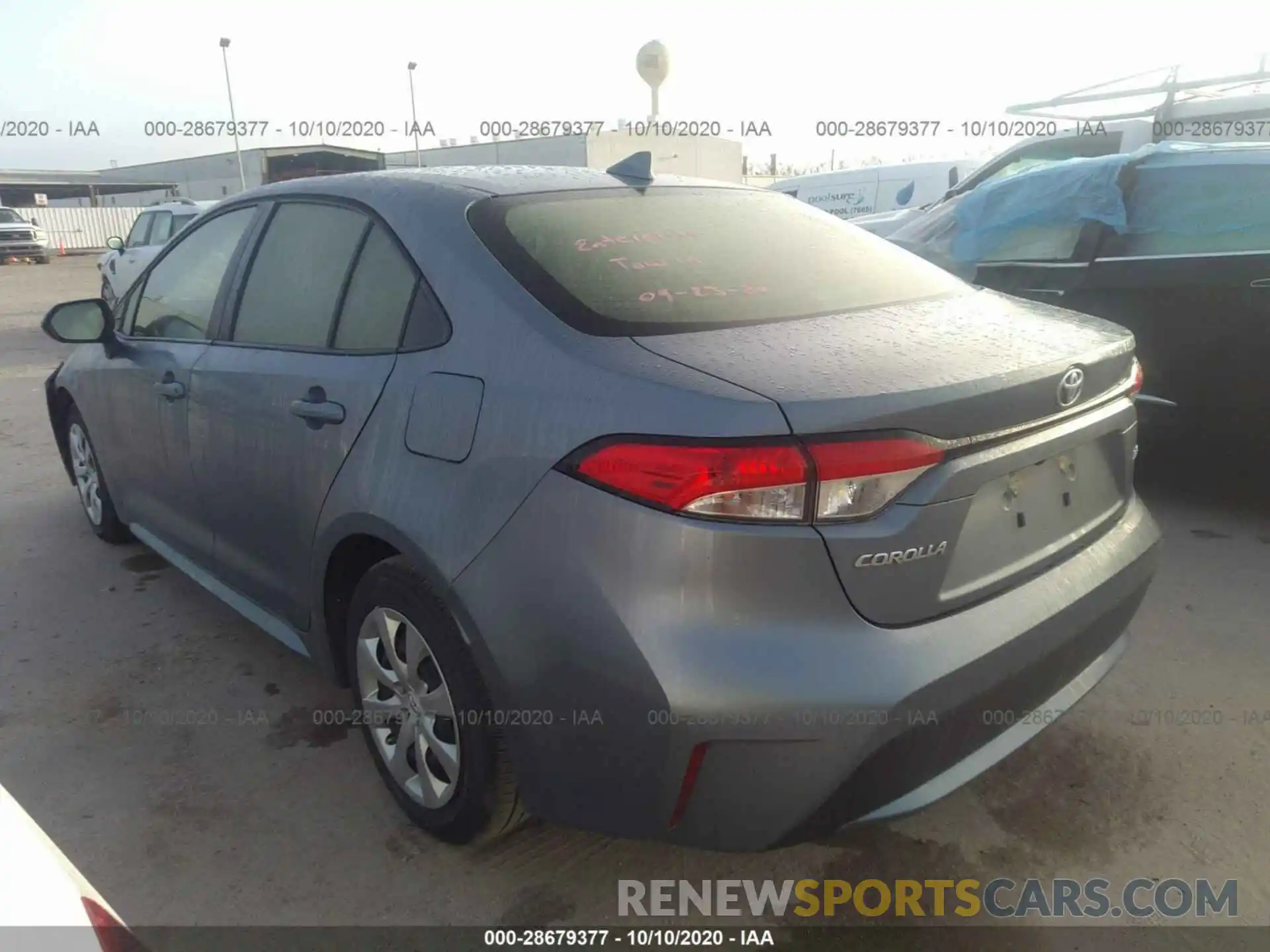 3 Photograph of a damaged car JTDEPRAE5LJ084279 TOYOTA COROLLA 2020