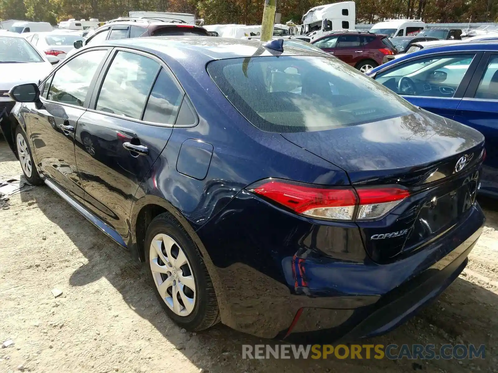 3 Photograph of a damaged car JTDEPRAE5LJ084282 TOYOTA COROLLA 2020