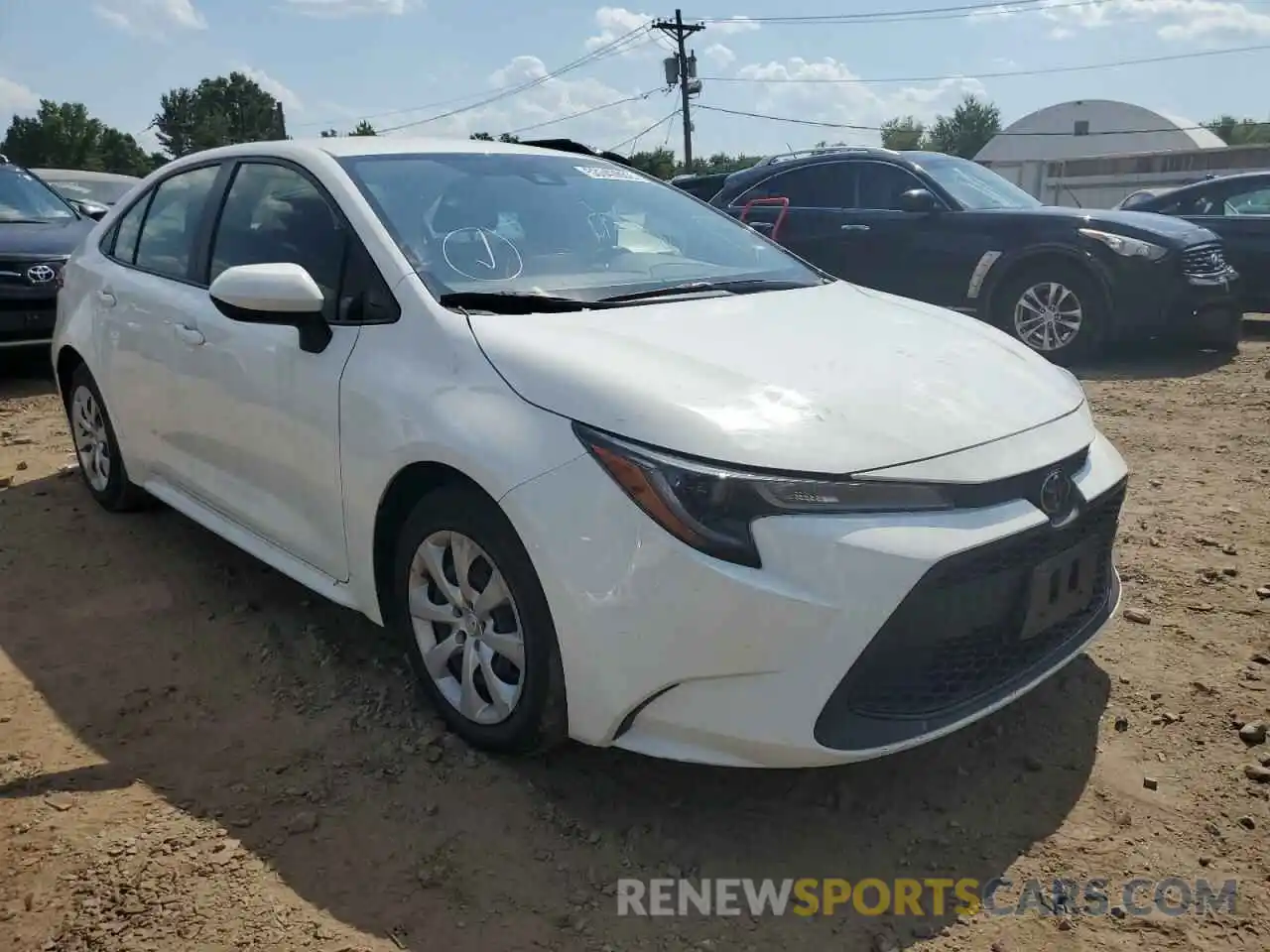 1 Photograph of a damaged car JTDEPRAE5LJ084444 TOYOTA COROLLA 2020