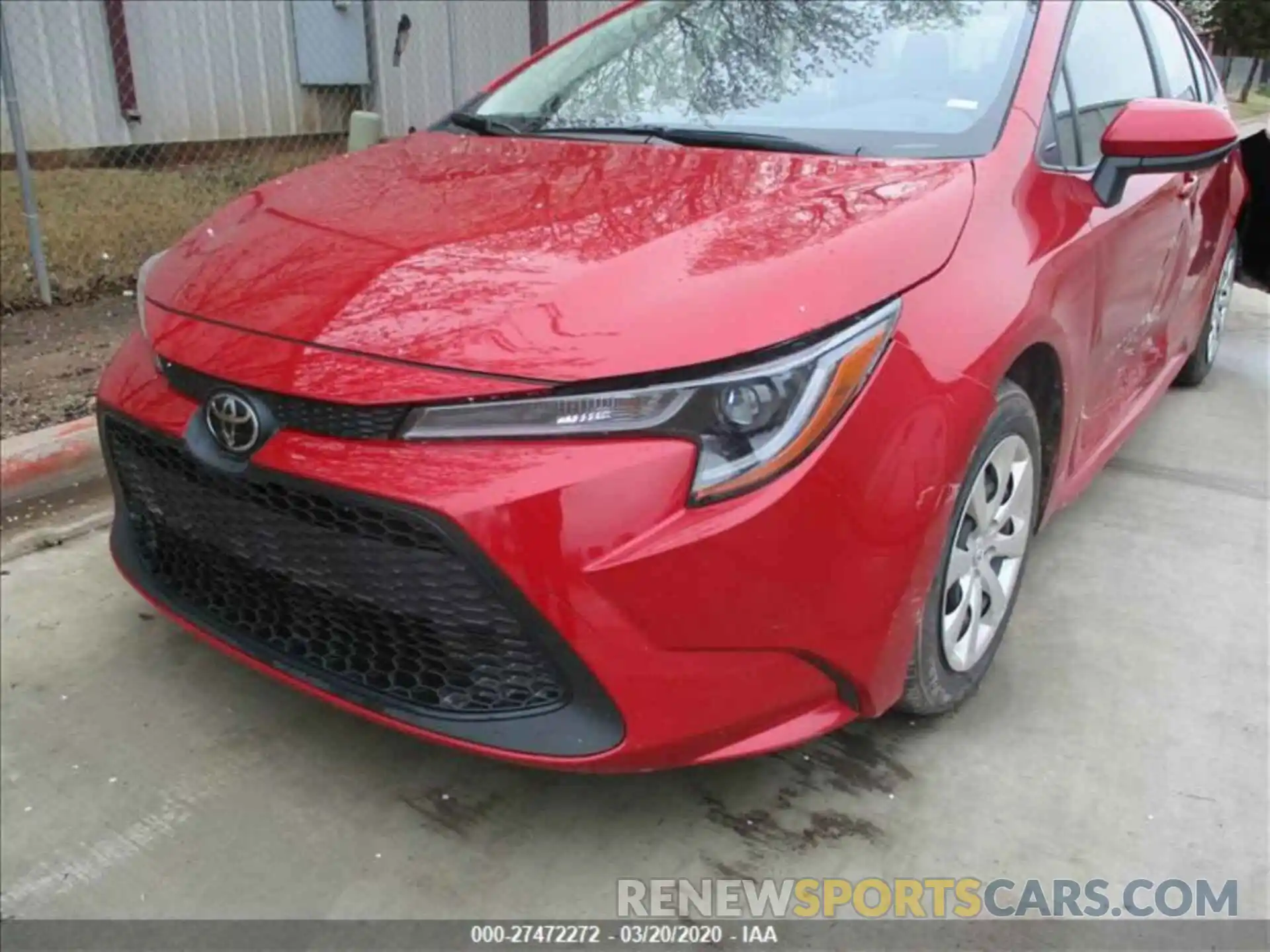 2 Photograph of a damaged car JTDEPRAE5LJ084878 TOYOTA COROLLA 2020