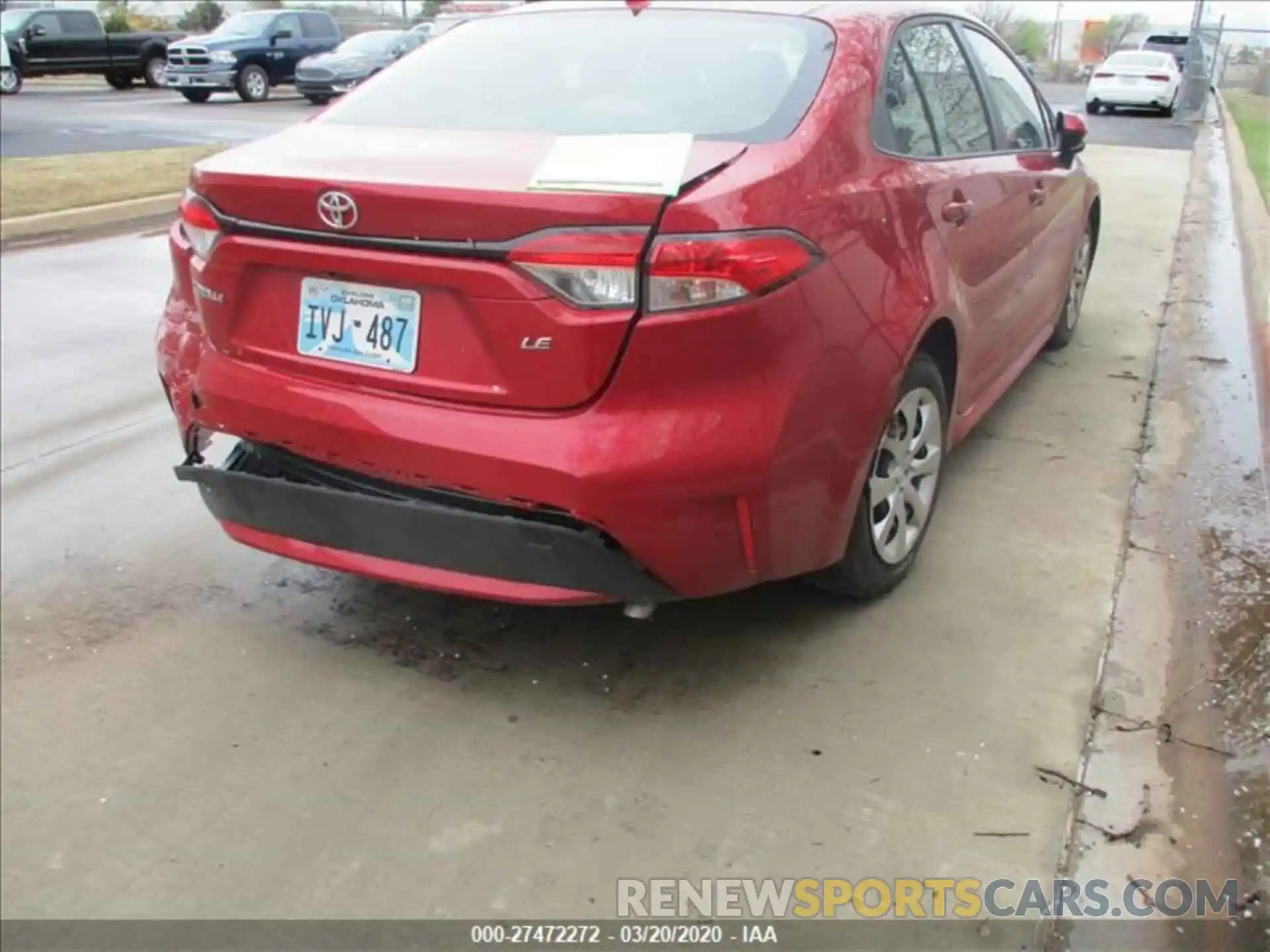 7 Photograph of a damaged car JTDEPRAE5LJ084878 TOYOTA COROLLA 2020