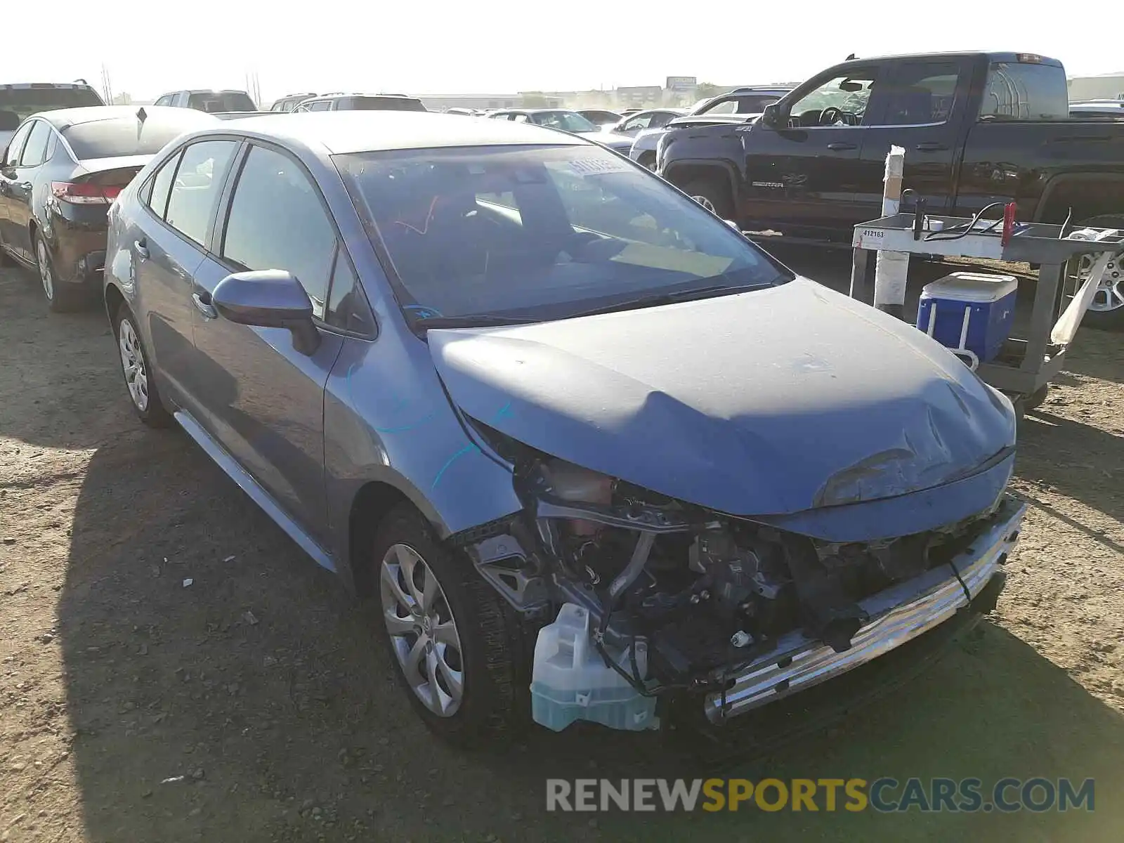 1 Photograph of a damaged car JTDEPRAE5LJ084900 TOYOTA COROLLA 2020