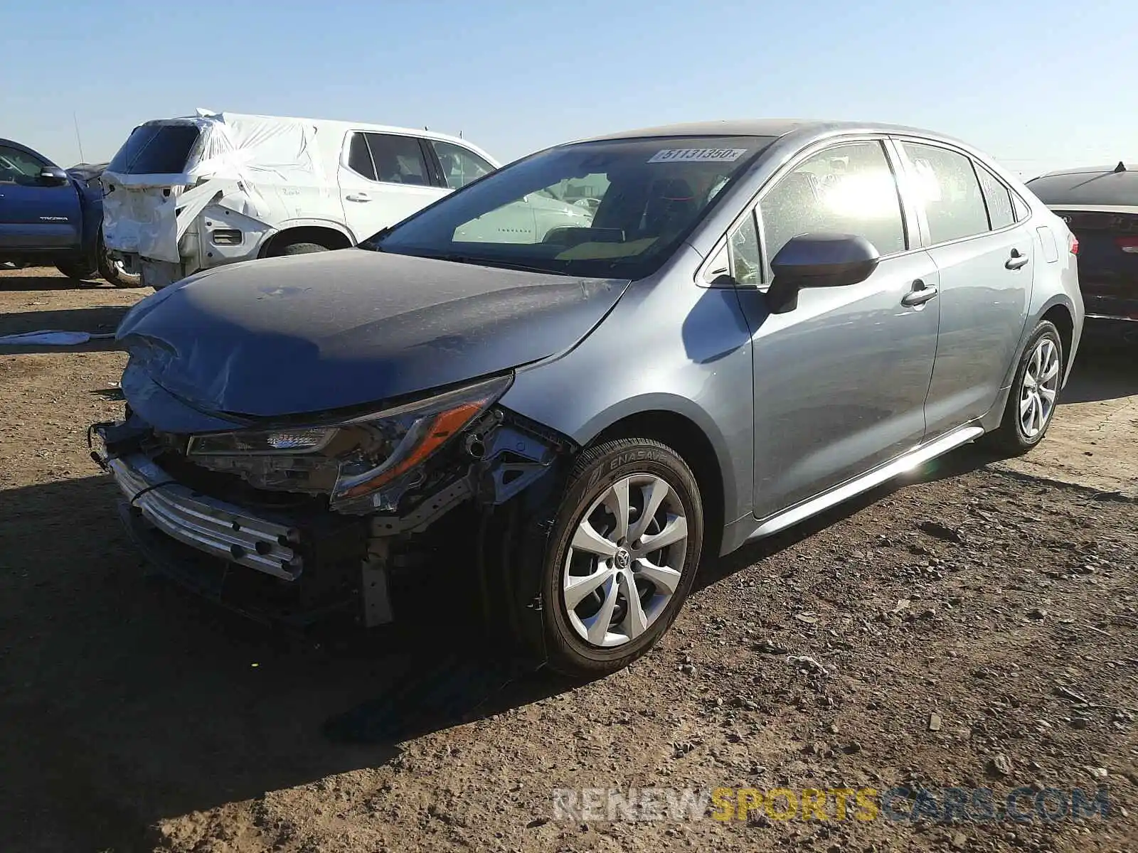 2 Photograph of a damaged car JTDEPRAE5LJ084900 TOYOTA COROLLA 2020