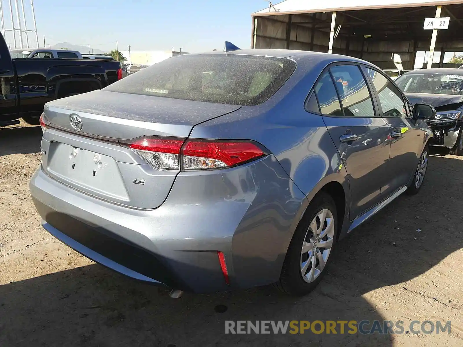 4 Photograph of a damaged car JTDEPRAE5LJ084900 TOYOTA COROLLA 2020