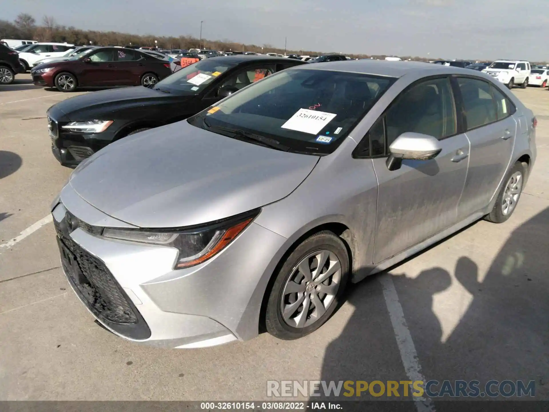 2 Photograph of a damaged car JTDEPRAE5LJ084945 TOYOTA COROLLA 2020