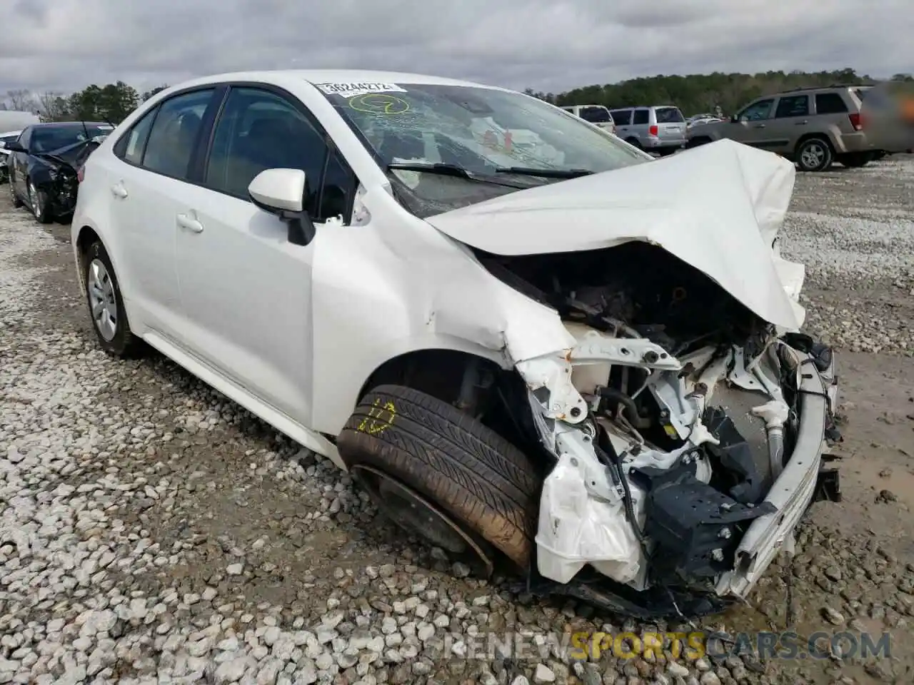 1 Photograph of a damaged car JTDEPRAE5LJ085058 TOYOTA COROLLA 2020