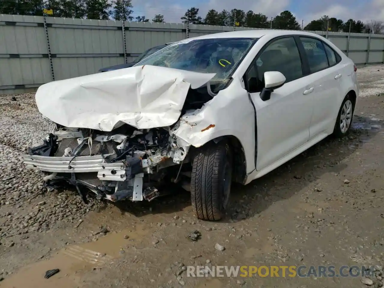 2 Photograph of a damaged car JTDEPRAE5LJ085058 TOYOTA COROLLA 2020