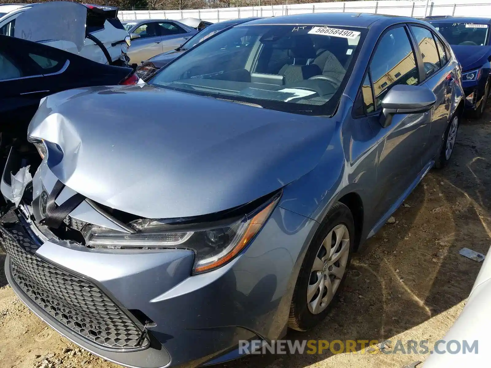 2 Photograph of a damaged car JTDEPRAE5LJ085173 TOYOTA COROLLA 2020