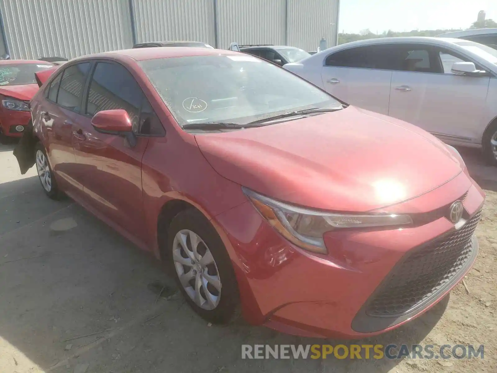 1 Photograph of a damaged car JTDEPRAE5LJ085285 TOYOTA COROLLA 2020