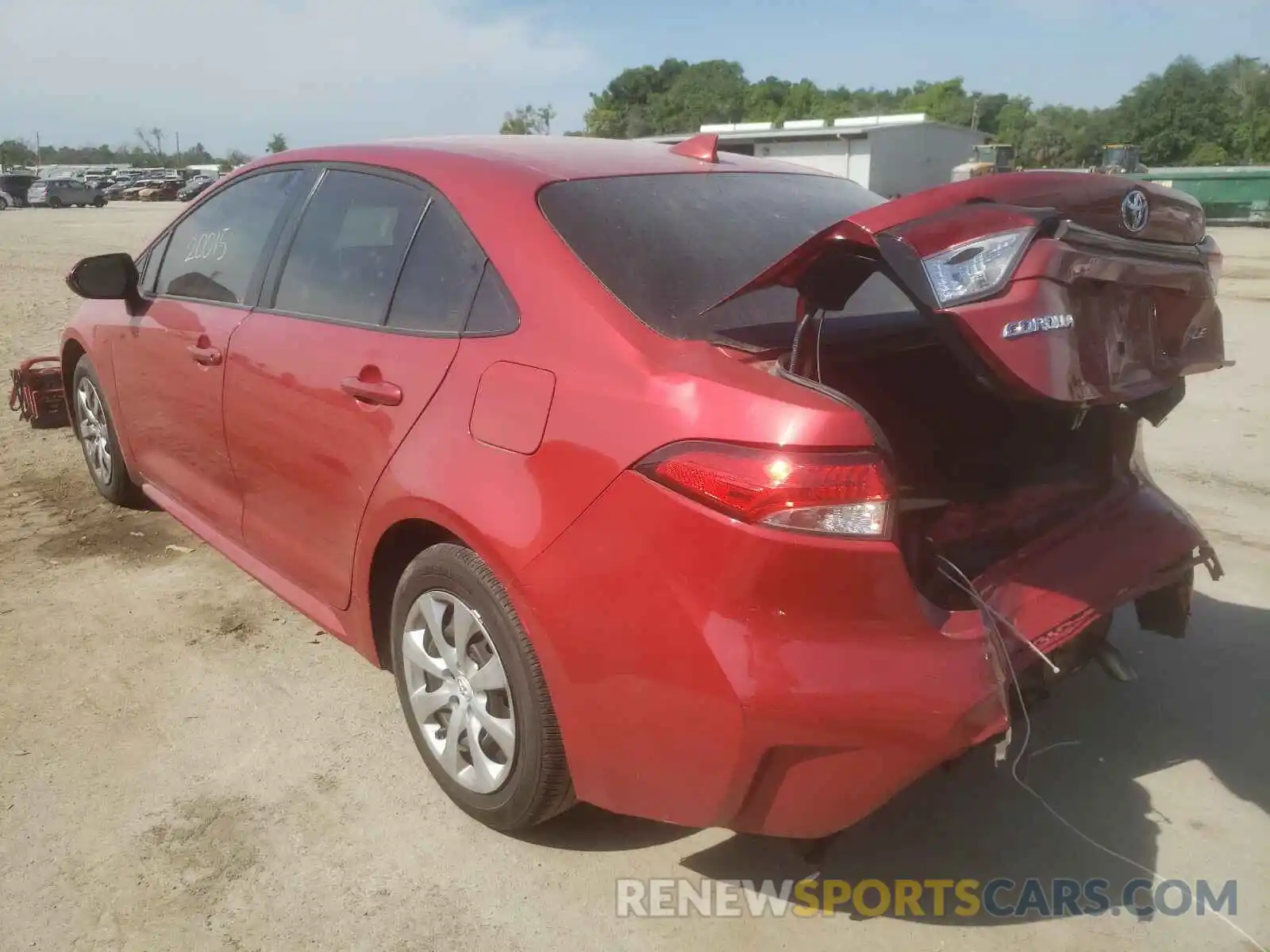 3 Photograph of a damaged car JTDEPRAE5LJ085285 TOYOTA COROLLA 2020