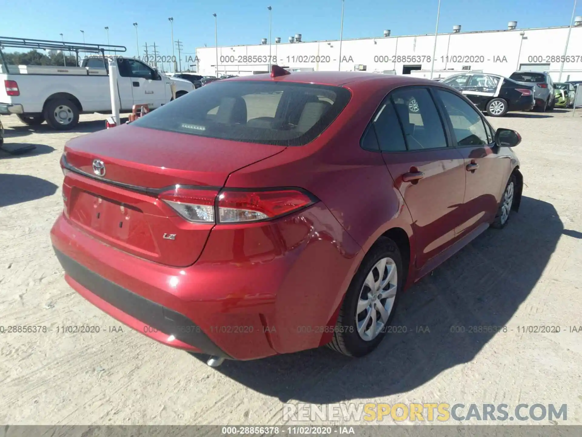 4 Photograph of a damaged car JTDEPRAE5LJ085531 TOYOTA COROLLA 2020