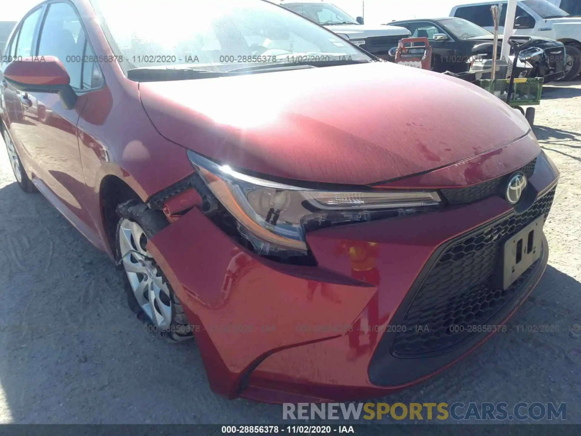 6 Photograph of a damaged car JTDEPRAE5LJ085531 TOYOTA COROLLA 2020