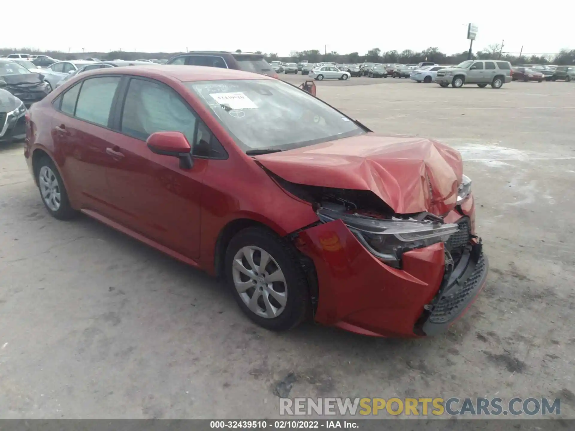 1 Photograph of a damaged car JTDEPRAE5LJ085660 TOYOTA COROLLA 2020