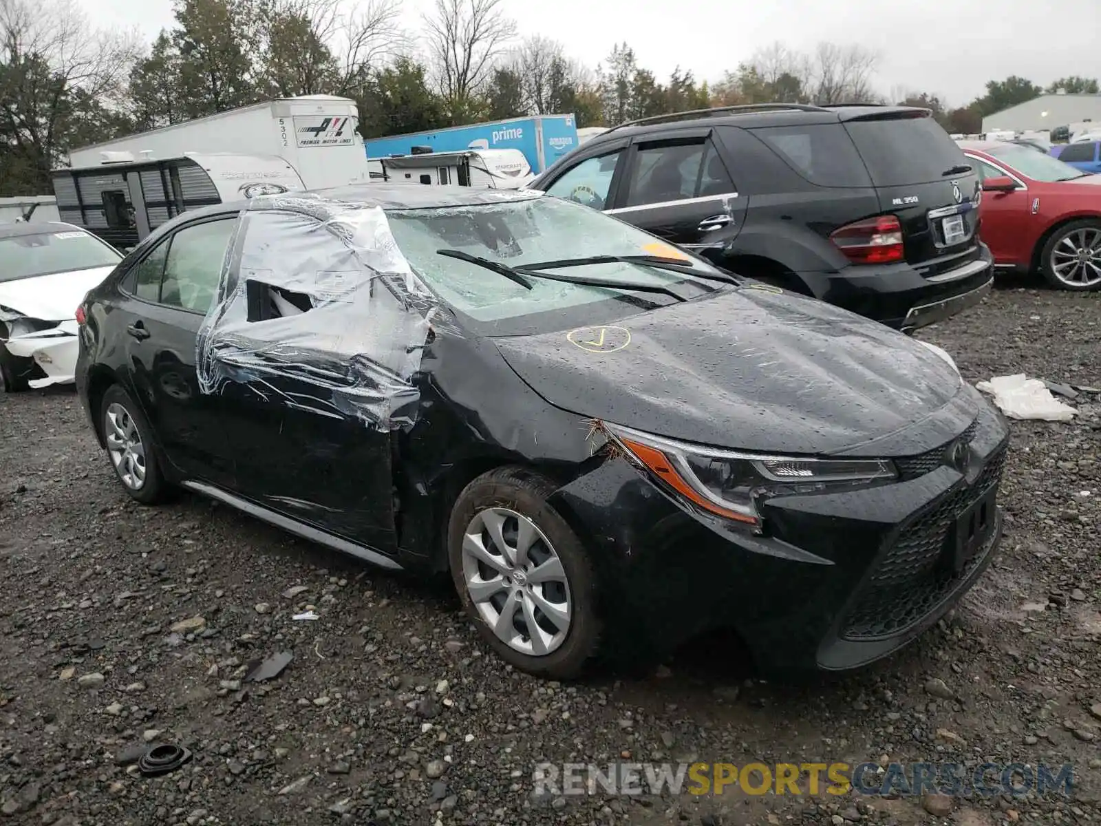 1 Photograph of a damaged car JTDEPRAE5LJ086100 TOYOTA COROLLA 2020