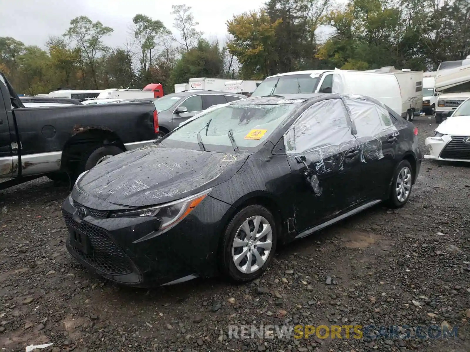 2 Photograph of a damaged car JTDEPRAE5LJ086100 TOYOTA COROLLA 2020