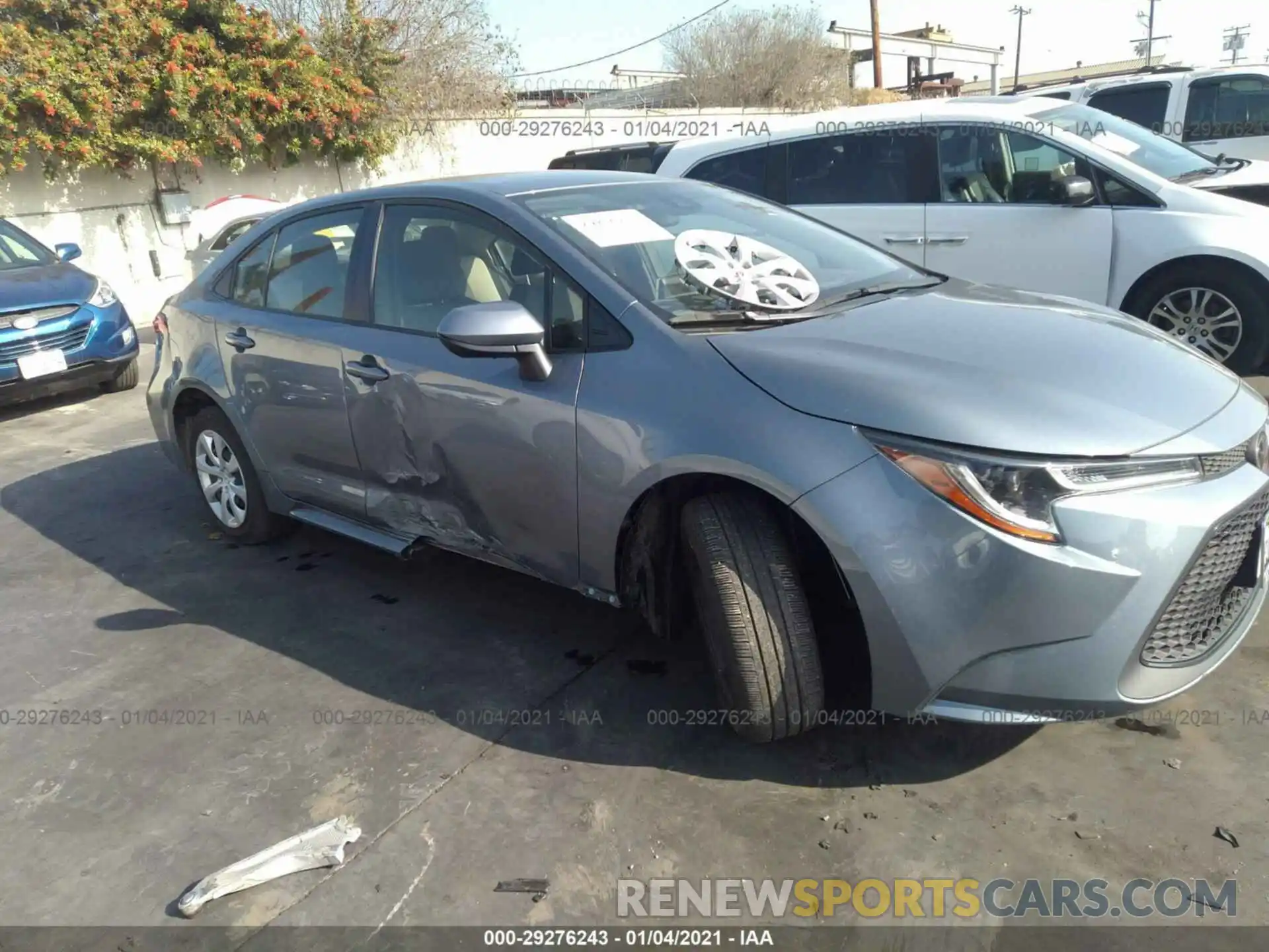 1 Photograph of a damaged car JTDEPRAE5LJ086159 TOYOTA COROLLA 2020