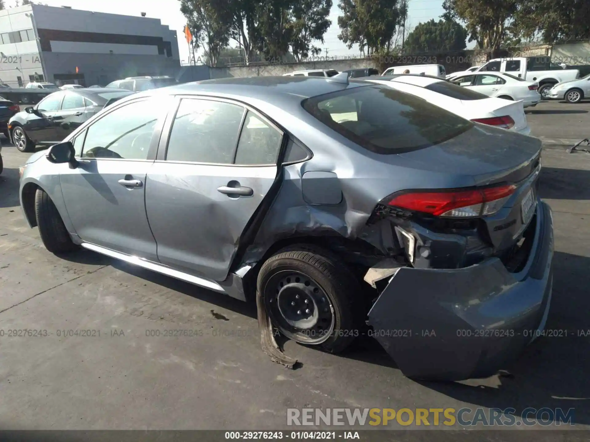 3 Photograph of a damaged car JTDEPRAE5LJ086159 TOYOTA COROLLA 2020