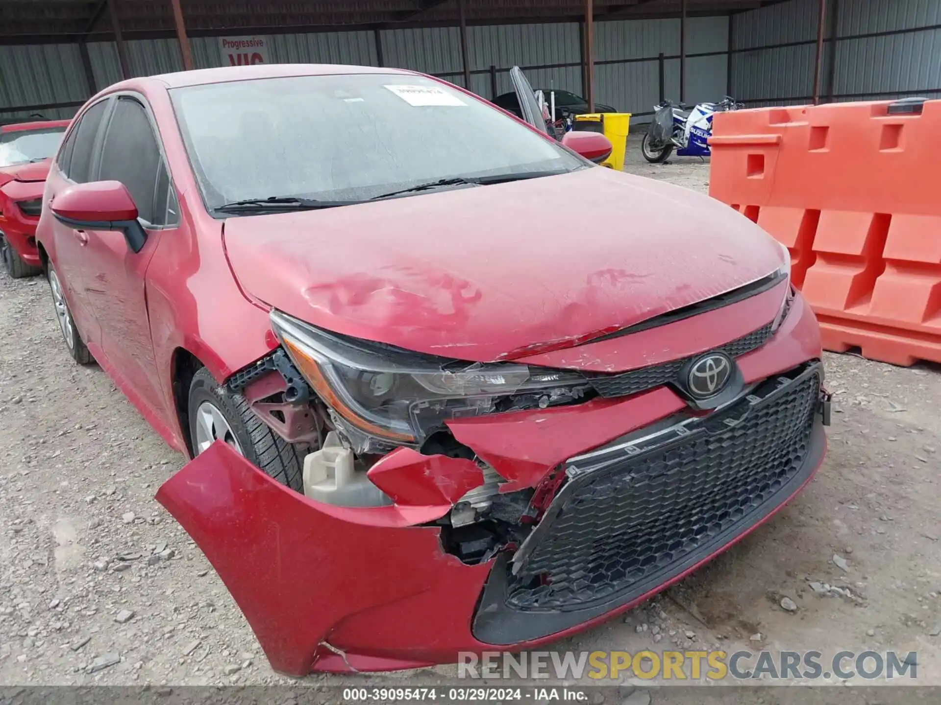 6 Photograph of a damaged car JTDEPRAE5LJ086470 TOYOTA COROLLA 2020