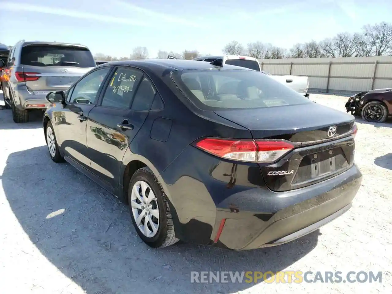 3 Photograph of a damaged car JTDEPRAE5LJ086646 TOYOTA COROLLA 2020