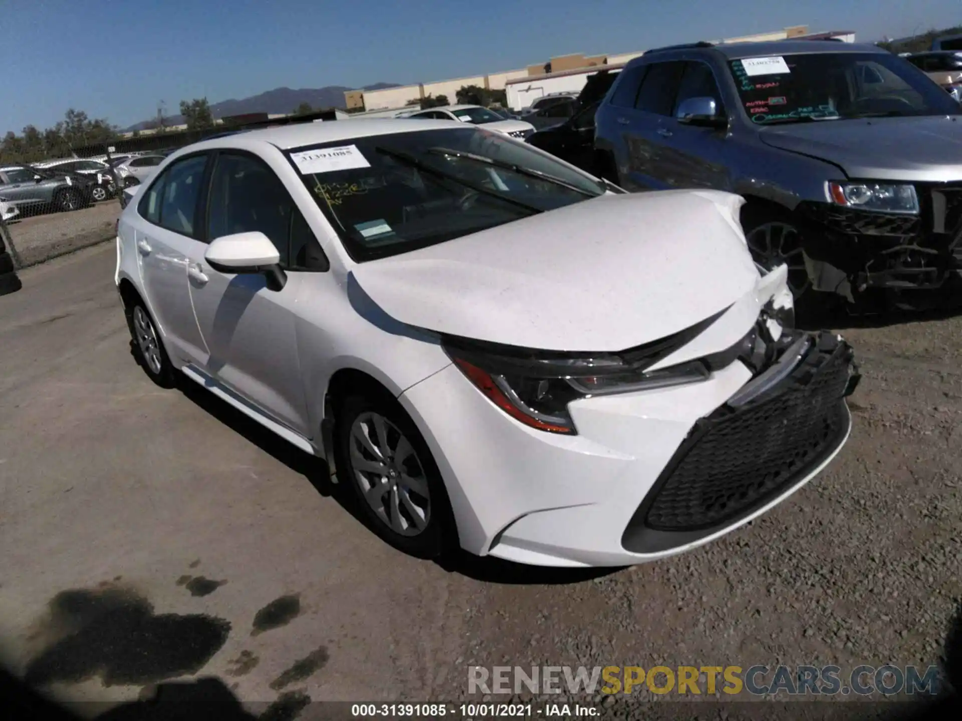 1 Photograph of a damaged car JTDEPRAE5LJ086727 TOYOTA COROLLA 2020