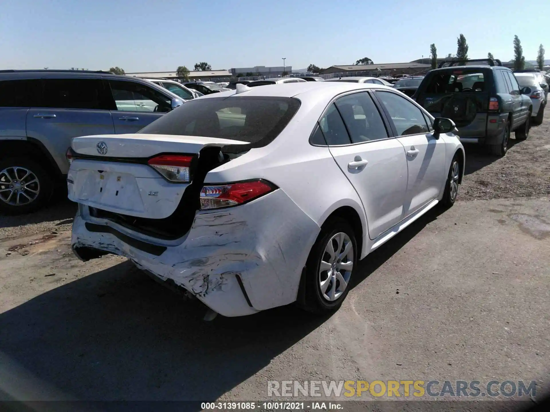 4 Photograph of a damaged car JTDEPRAE5LJ086727 TOYOTA COROLLA 2020