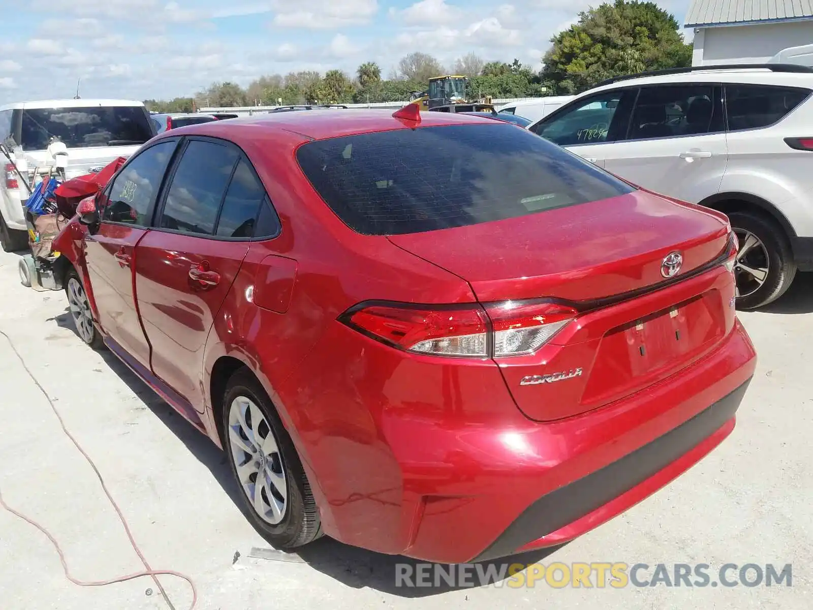 3 Photograph of a damaged car JTDEPRAE5LJ086744 TOYOTA COROLLA 2020