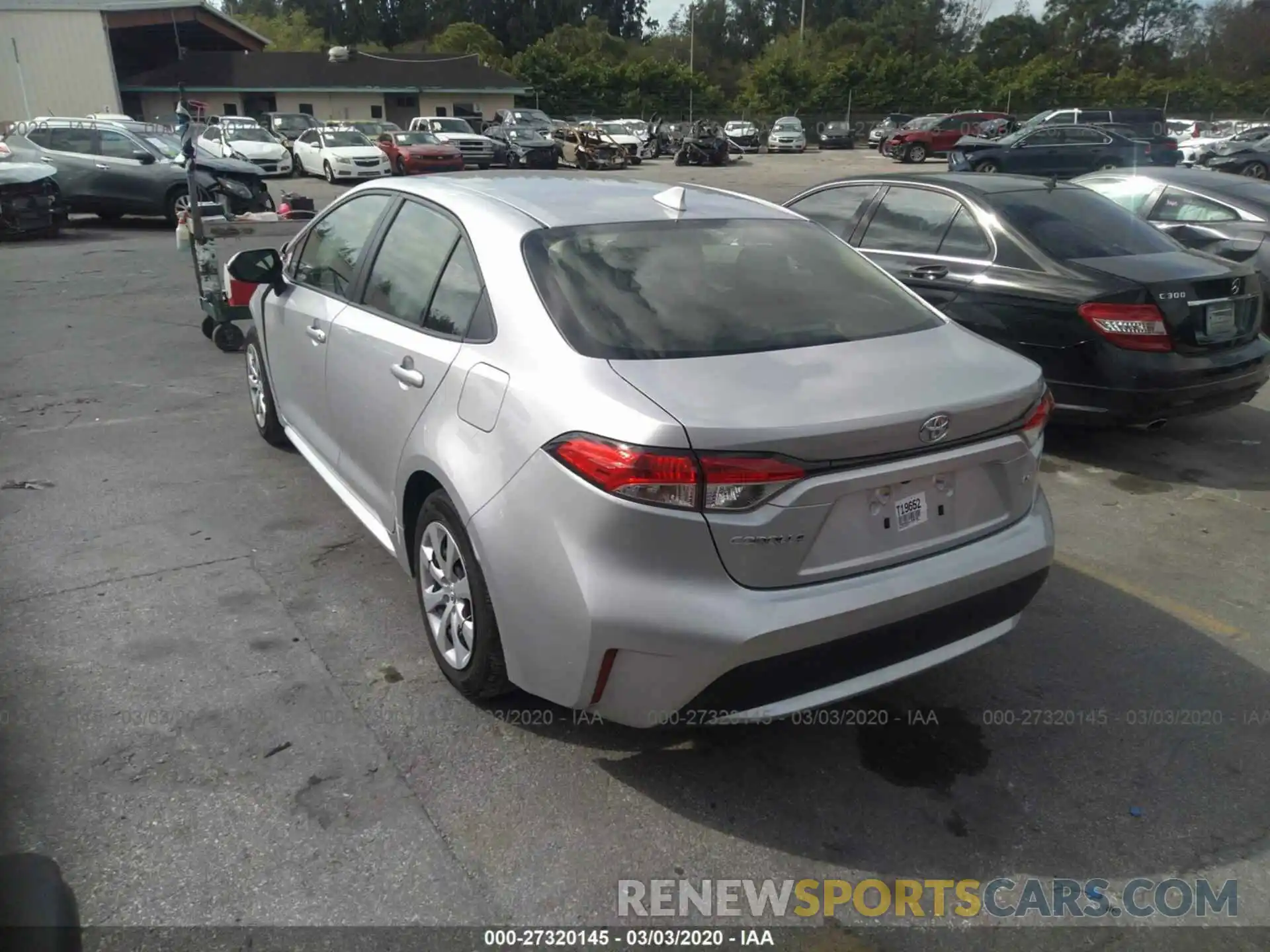 3 Photograph of a damaged car JTDEPRAE5LJ086758 TOYOTA COROLLA 2020