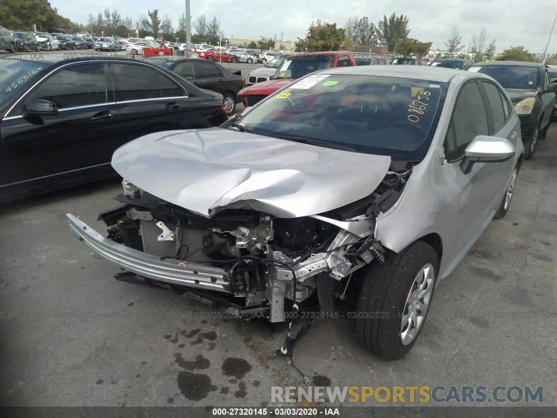 6 Photograph of a damaged car JTDEPRAE5LJ086758 TOYOTA COROLLA 2020