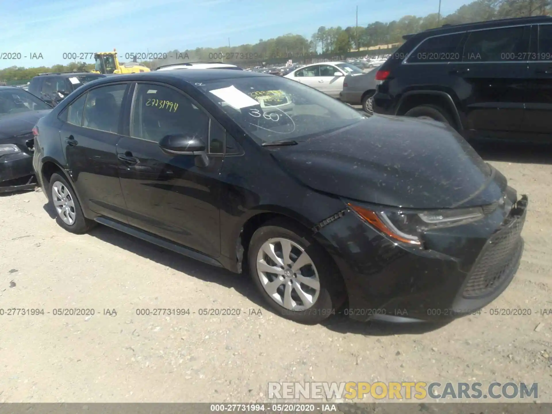 1 Photograph of a damaged car JTDEPRAE5LJ087019 TOYOTA COROLLA 2020