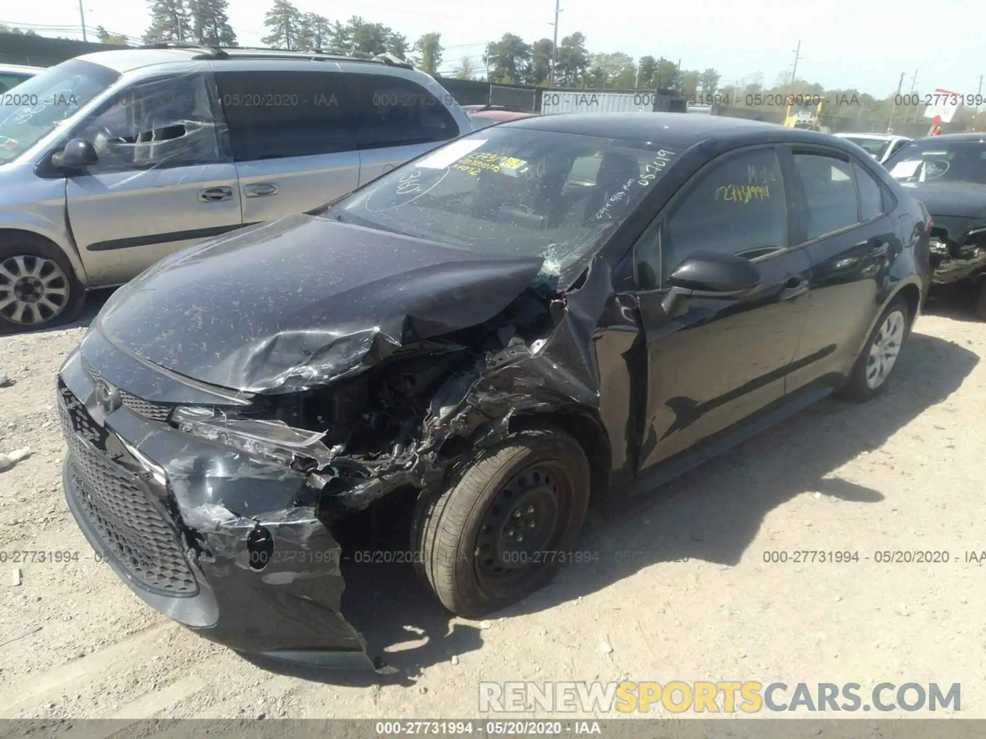 2 Photograph of a damaged car JTDEPRAE5LJ087019 TOYOTA COROLLA 2020