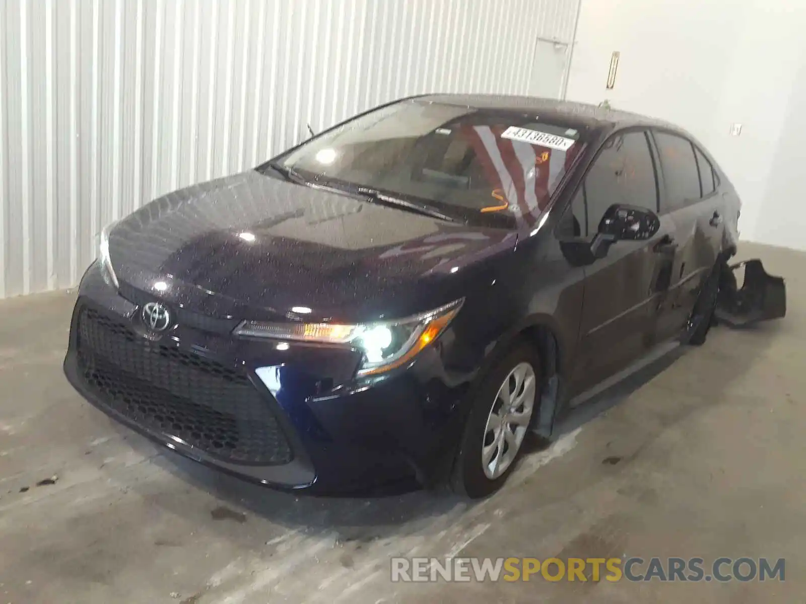 2 Photograph of a damaged car JTDEPRAE5LJ087327 TOYOTA COROLLA 2020