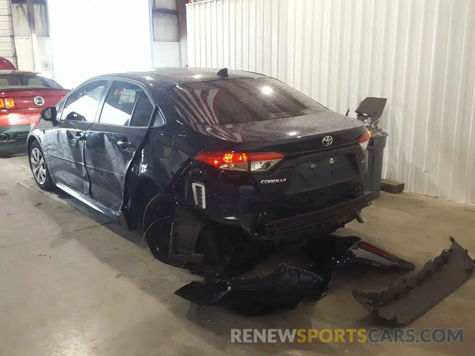 3 Photograph of a damaged car JTDEPRAE5LJ087327 TOYOTA COROLLA 2020