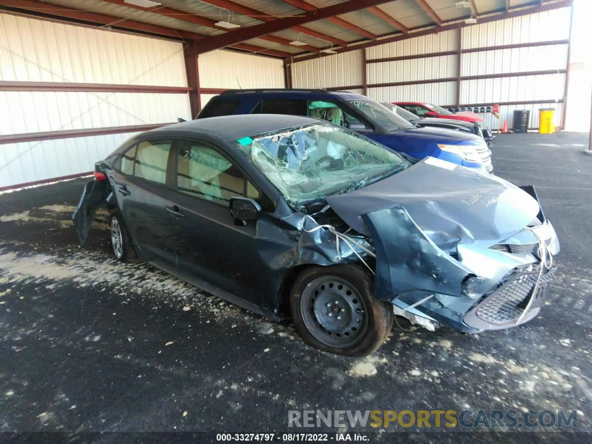 1 Photograph of a damaged car JTDEPRAE5LJ087635 TOYOTA COROLLA 2020