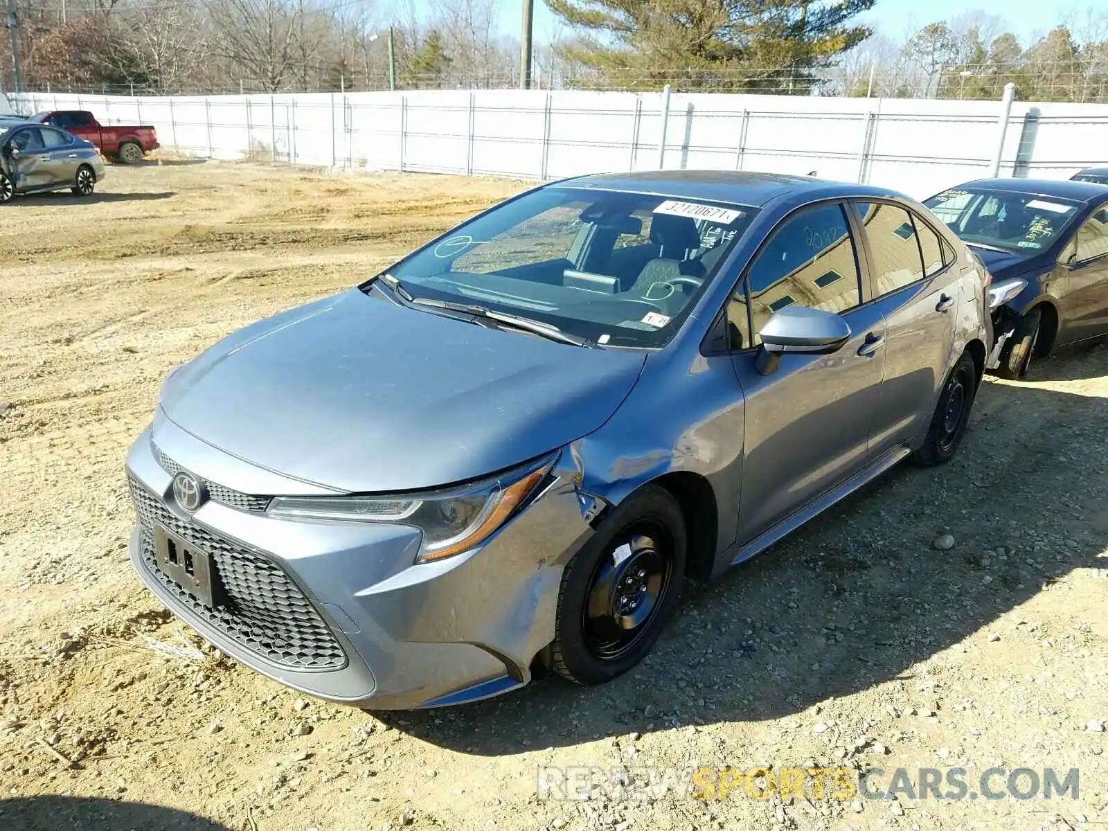 2 Photograph of a damaged car JTDEPRAE5LJ088204 TOYOTA COROLLA 2020