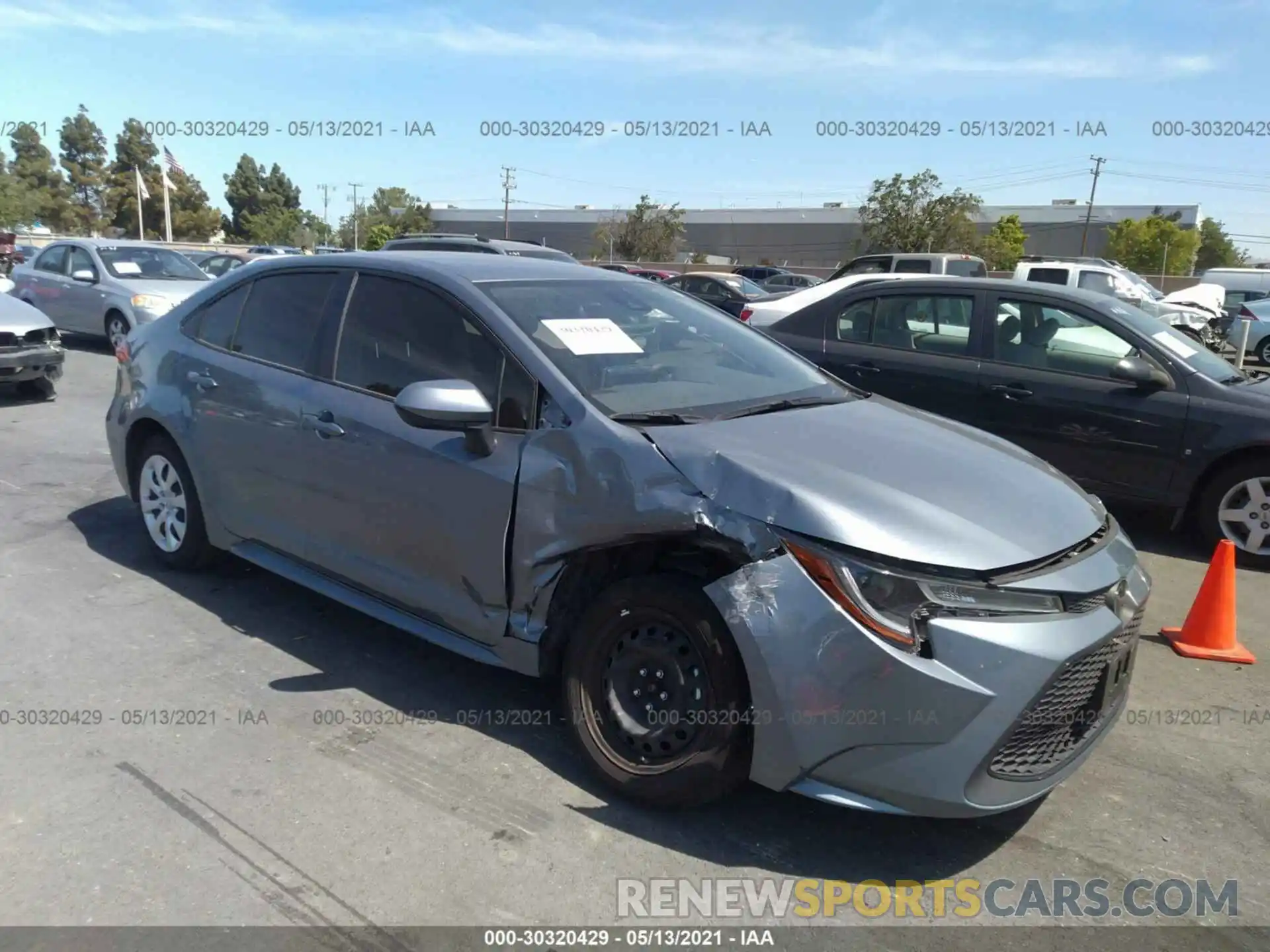 1 Photograph of a damaged car JTDEPRAE5LJ088817 TOYOTA COROLLA 2020