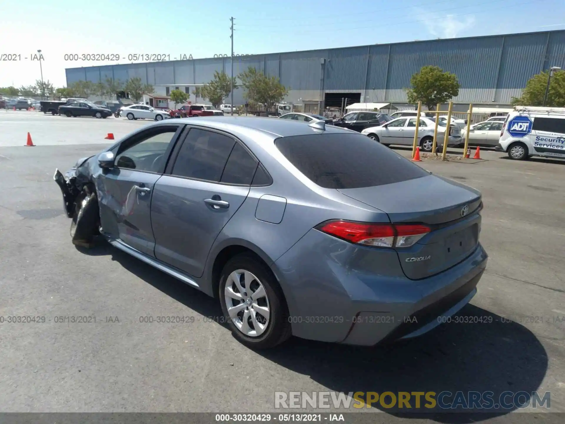 3 Photograph of a damaged car JTDEPRAE5LJ088817 TOYOTA COROLLA 2020