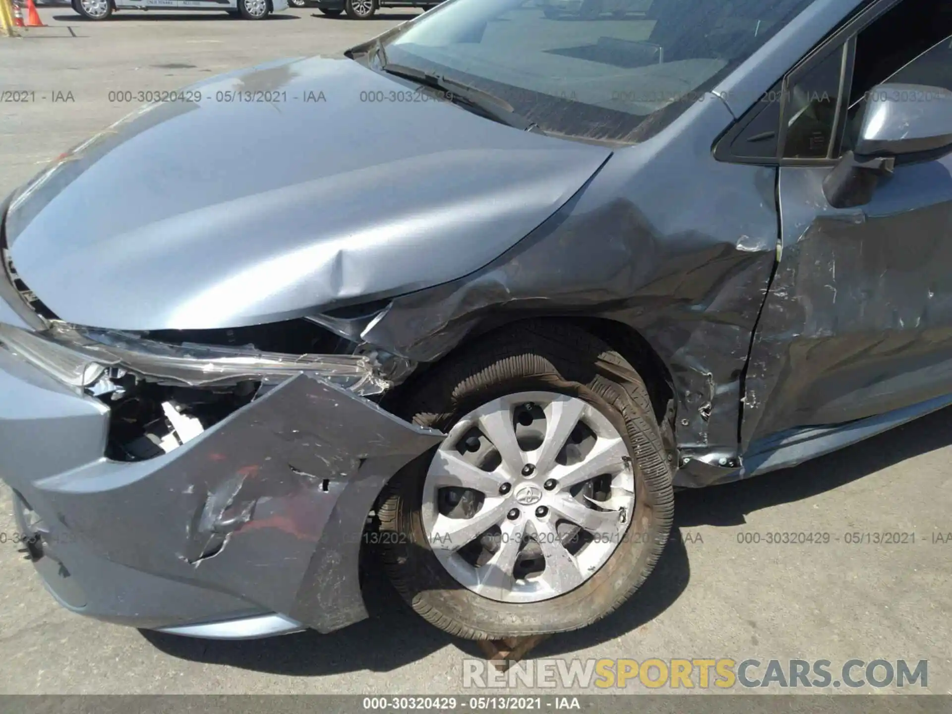 6 Photograph of a damaged car JTDEPRAE5LJ088817 TOYOTA COROLLA 2020