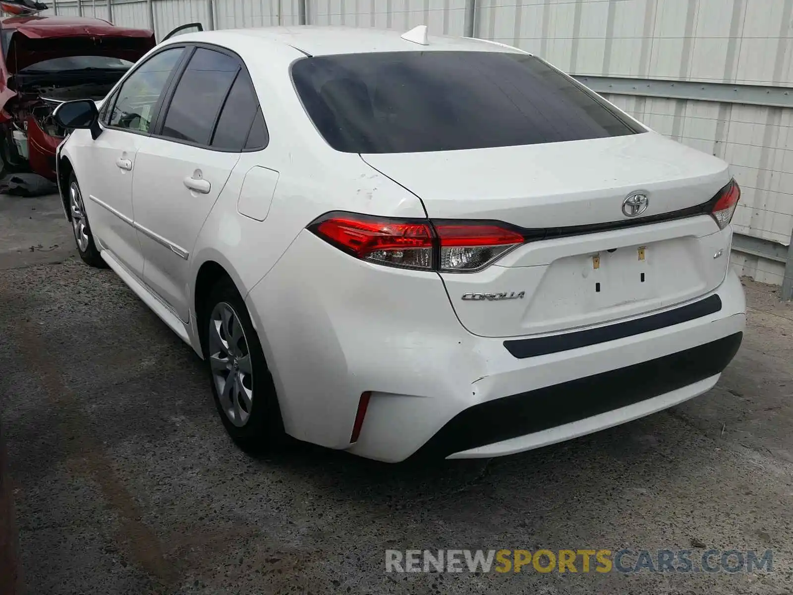 3 Photograph of a damaged car JTDEPRAE5LJ089174 TOYOTA COROLLA 2020