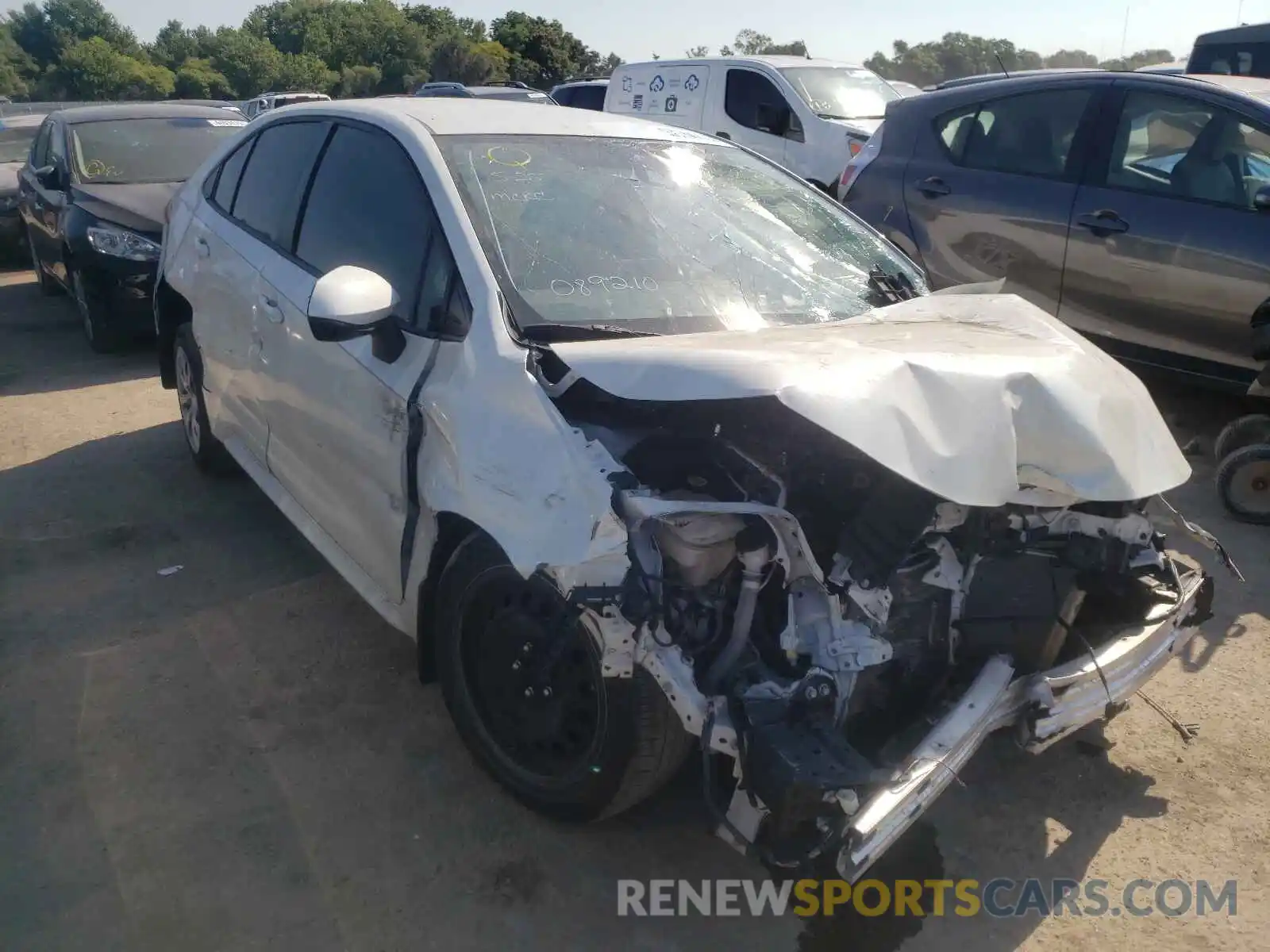 1 Photograph of a damaged car JTDEPRAE5LJ089210 TOYOTA COROLLA 2020