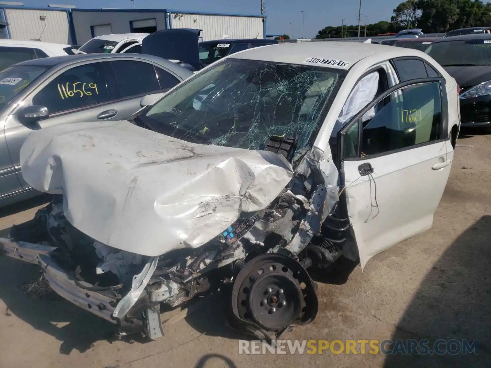 2 Photograph of a damaged car JTDEPRAE5LJ089210 TOYOTA COROLLA 2020