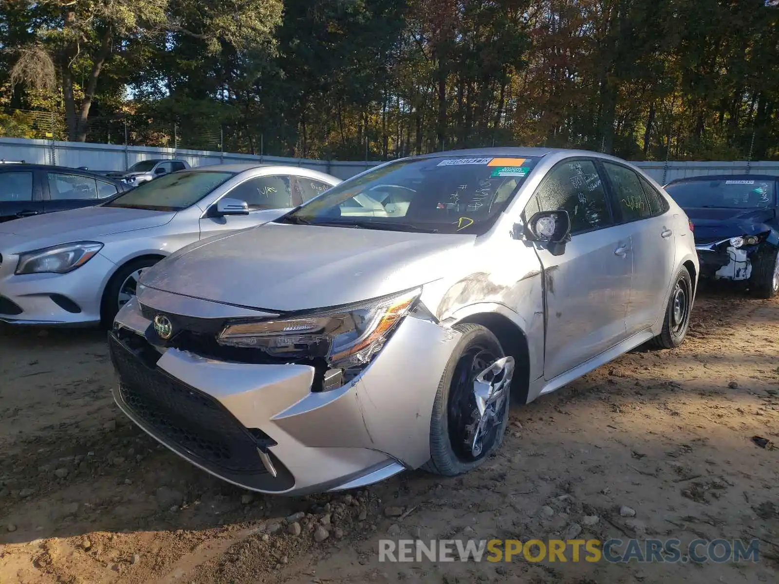 2 Photograph of a damaged car JTDEPRAE5LJ089532 TOYOTA COROLLA 2020