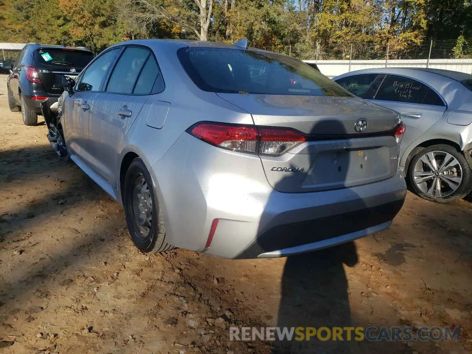 3 Photograph of a damaged car JTDEPRAE5LJ089532 TOYOTA COROLLA 2020