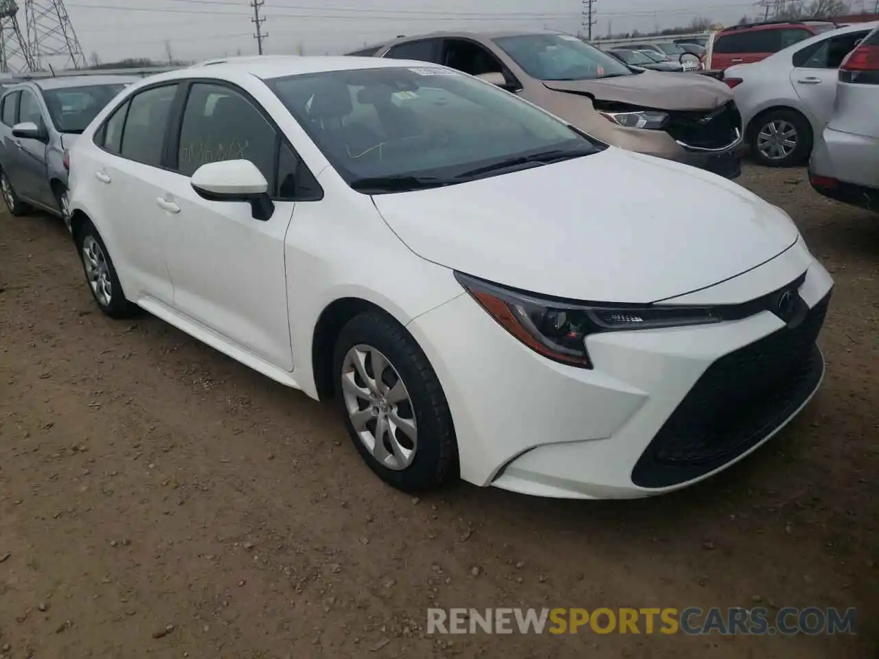 1 Photograph of a damaged car JTDEPRAE5LJ089627 TOYOTA COROLLA 2020