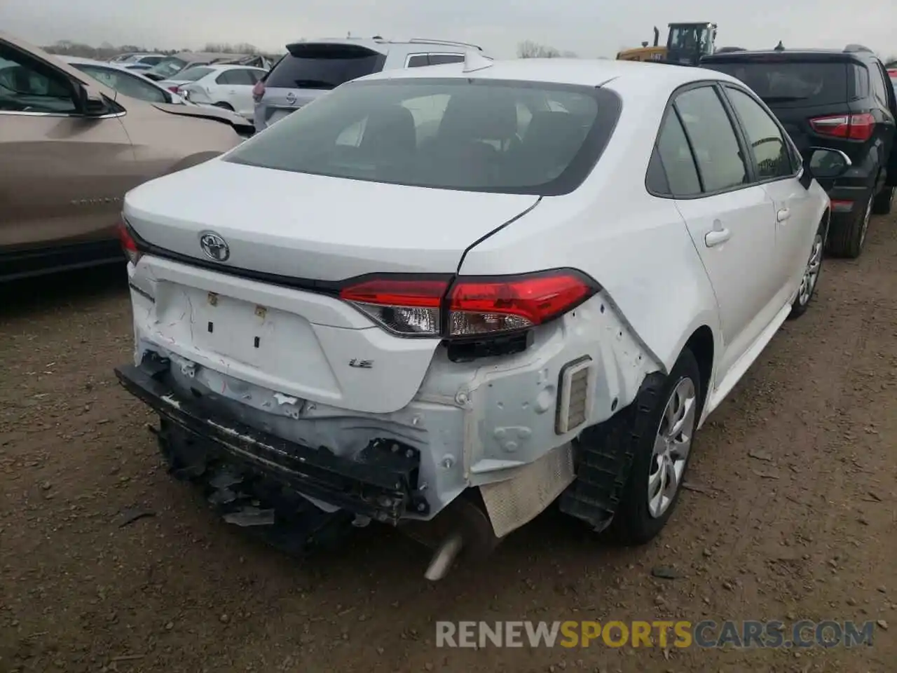 4 Photograph of a damaged car JTDEPRAE5LJ089627 TOYOTA COROLLA 2020