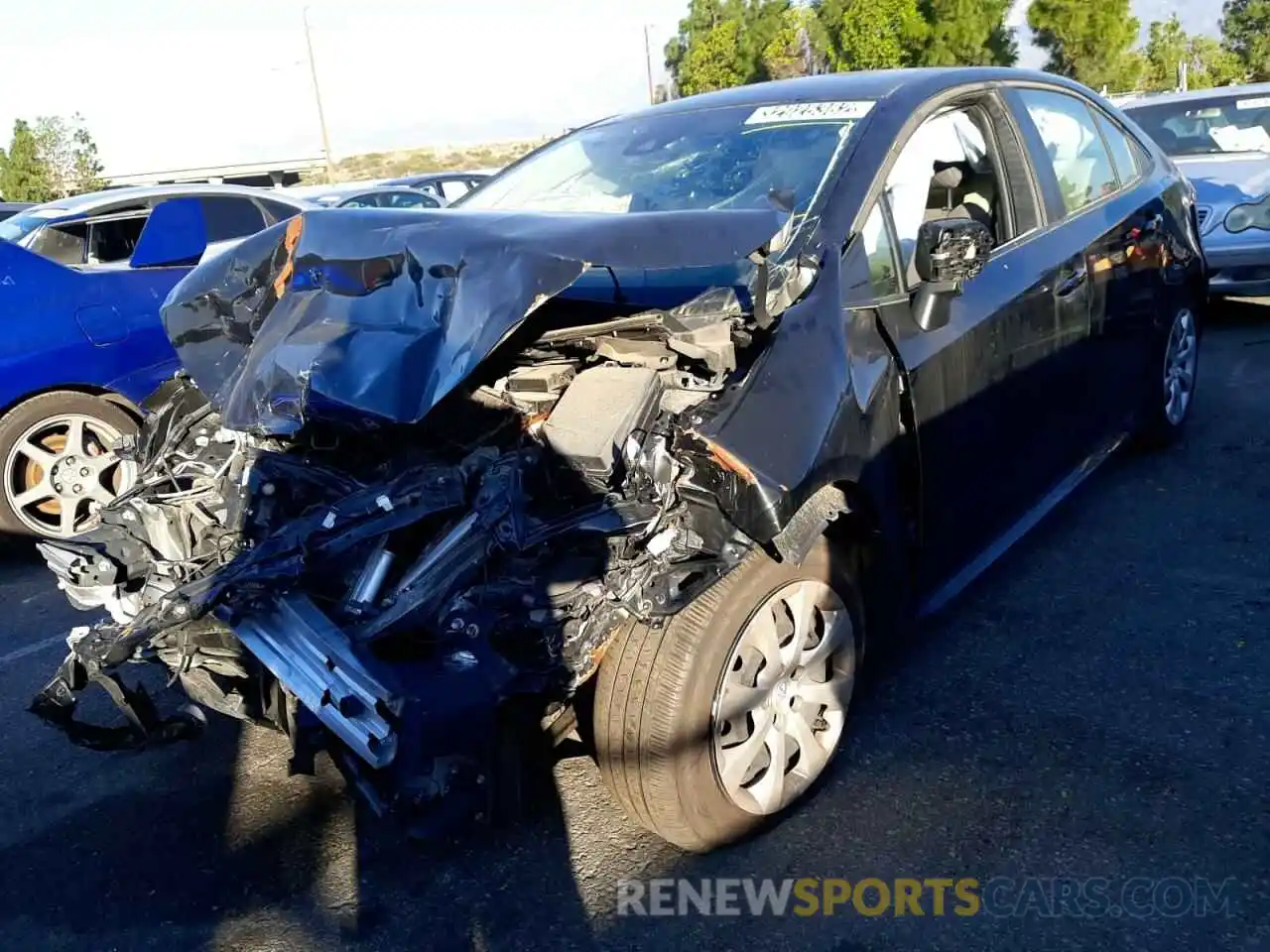 2 Photograph of a damaged car JTDEPRAE5LJ089854 TOYOTA COROLLA 2020