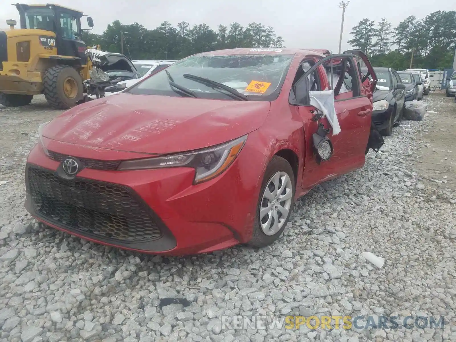 2 Photograph of a damaged car JTDEPRAE5LJ090101 TOYOTA COROLLA 2020